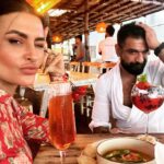 Pavitra Punia Instagram - It was a trip much needed ❤️ Let me elaborate the trip now 👇🏻 ~Clicks no1 -i need tea ☕️, the first thing in morning so here we are having some chai time gupshup.Khansaab busy doing his work on📱phone. ~Click no2 - this one is from 🍱 breakfast @redthreadgoa . Where I wanted my #nomakeup picture and khansaab gave me some cool photography tips. ~Click no3 - so this is what i could learn about “how to frame” technicalities from khansaab and I clicked and certainly couldn’t be a topper at learning the new skill 📸.PS - still a better click baby @eijazkhan 🥰 ~Click no4 - this is the view and the feel that I was dying to gather #peace #rains #sea #breeze #love #us ~Click no5 - certainly I couldn’t control eating 🍽️ whatever food 🍱I can and me bloated #hotairballoon🙆🏻‍♀️and khansaab looking 👀 chiseled as always “hah 😍”It was🏝️beach house 🏡 @redthreadgoa with in room plunge pool 🏊 with non stop pouring🌧️as you can see in the picture.I did not dare to take the dip in pool but khansaab did🏊‍♀️ Oh ya my new @gucci 🧣 scarf tuned into a sarong😎 ~Click no6 - it’s a continuation picture of “what happened at the pool”. Before these clicks we were struggling to capture📸us non stop for 15 min and we failed due to the lovely weather. There comes an idea💡of “ call📞 someone from the reception”to click few memories 📝 of us🫶🏻 ~Click no7 - been there done that but what haha a lot of baatein , yaadein, khana🍛🥘aur peena 🥂#thalassamorjim #thalassagoa A lot of laughter🤭and what a lovely weather. ~Click no8 - we were roaming at #morjimbeach,clicking soooooo many pictures and making videos and running🏃and walking.It was going great 🥰 until our fans dropped by 🤝 and it turned out to be “hello sir , hello ma’am, hello eijaz bhai, hello hello hello 🧿 touchwood. Oh forget to mention… on the beach 🏝️ I was trying to gather 🐚 shells. ~Click no9 - breakfast 🥞 🍳 🧇 at @redthreadgoa on the arrival #dayone in goa. A little formal picture though 🤫 we act normal sometimes otherwise you know #crazy is our nickname 🤣 ~Click no10 - 🧿🧿🧿🧿🧿🫶🏻🫶🏻🫶🏻🫶🏻❤️❤️❤️❤️🥰🥰🥰🥂🥂🥂🥂🥂 #eijazkhan #pavitrapunia #pavitraapuniya Goa India