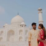Payal Rohatgi Instagram - Happy Valentine's day to all ❤️🤗 #valentines #gratitude #happiness #sangramsingh #payalrohatgi Taj Mahal, Agra.