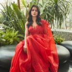 Priyanka Chahar Choudhary Instagram - Got a lot of Dm’s for the red saree pictures, so there you go my lovelies ♥️ Shoot for the cover of @fablookmagazine ✨ Stylist: @milliarora7777 Outfit: @sareesbychirag Jewels @sonisapphire Editor & Founder: @milliarora7777 @ankkit.chadha2222 Makeup: @meerabhandarimakeovers Hair: @sunny_hairr Assistant stylist: @styled_by_tanisha Cinematographer @chalchitrakaar_ Location courtesy: @westinmumbaipowai Artist Reputation Management: @greenlight__media #priyankachaharchoudhary