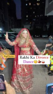 Rakhi Sawant Instagram - Entertainment Queen Rakhi Sawant is getting divorced from #adilkhan soon! Here’s how she is celebrating her separation by dancing on dhol beats!🥁💃
.
.
.
.
#rakhisawant #rakhi #divorce #adilkhandurrani #bollywoodnews #divorceparty #bollywood #popdiaries