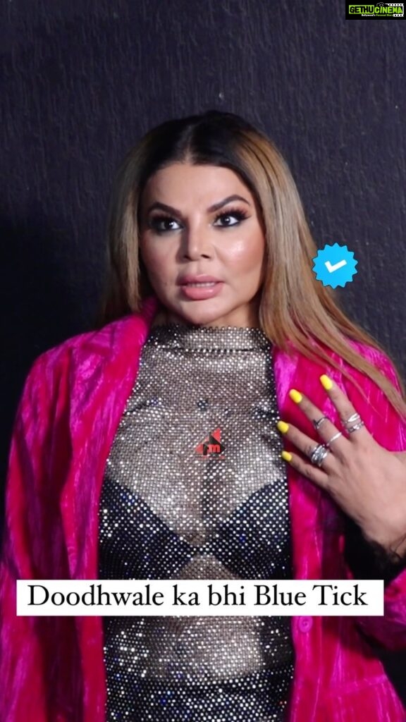 Rakhi Sawant Instagram - Rakhi Sawant ki Zindagi me भूचाल aa gya !! 😲 . . Follow for more updates @filmymantramedia . . #rakhisawant #bluetick #filmymantra Mumbai, Maharashtra