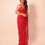 Shreya Dhanwanthary Instagram - Gulaab Loading… . For the Guns & Gulaabs premiere @netflix_in @rajanddk @d2r_films @iamsumankumar @manishamakwana18 #yummyamini . Photographed by @sjframes Styled by @bharati_kokane Hair & Makeup by @makeupnhairbyankita Wearing @sawangandhiofficial Jewels @akulyajewels @tsaraofficial