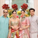 Smriti Khanna Instagram - Some favourites from the wedding day My outfit @houseofneetalulla Makeup @raveen_anand Anayka’s outfit @the.adorbss Gautam’s outfit @abujanisandeepkhosla Decor @eventfullyyoursdesign The Leela Palace New Delhi