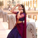 Soundariya Nanjundan Instagram - My stomach demands a five-course meal after an epic session of stomach breathing for that perfect pose🤭 💜 📸 - @bhoopalm_official Half saree- @ivalinmabia 💜 💜 💜 💜 💜 #soundariyananjundan #saree #sareelove #fashion #instagram #lifestyle #instagood #sareesofinstagram #ethnicwear #sareefashion #indianwear #dubai #southindian #indianfashion #traditional #sareecollection #india #sareestyle #soundarya #instadaily #outfit #photography #photo #travel #followforfollowback #likesforlike #ootd #photoshoot #dubai #thepalacedowntowndubai #destination The Palace Downtown