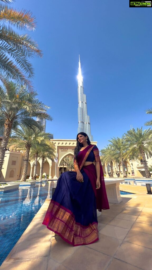 Soundariya Nanjundan Instagram - In my own little kingdom 👸🏻 🌸 🎥 - @bhoopalm_official Outfit- @ivalinmabia styledbyme ⚡️ 🌸 🌸 🌸 #JoshMeinAaja @officialjoshapp @joshapp.tamil #soundariyananjundan ✨ #burjkhalifa #dubai #uae #dubaimall #dubailife #indiangirl #chennai #instagram #instagood #dubaifashion #photography #hindu #visitdubai #downtowndubai #travel #dubailifestyle #indianwear #halfsaree #india #fashionblogger #model #dubaistyle #burjkhalifadubai #tamilnadu #outfit #love #likesforlike #like Palace Downtown