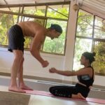 Tina Datta Instagram - From only liking to now totally loving it, my dearest @aashkagoradia and @ibrentgoble Jiju made me adore the art of yoga. Inspiring me daily and making me challenge myself to understand my true strength; Aashu and Brentaa jiju have been the best yoga mentors that anyone could ever ask for… Happy Yoga Day @ibrentgoble Jiju, could never find a better teacher than you. Also, wishing each one of you a very Happy Yoga Day!! Let your inner yogi/yogini bring the best out of you… #PhotoDump . . . #EklaChaloRe #WarriorPrincess #yogaday #happyyogaday #happyinternationalyogaday #yoga #yogini #instagood #instadaily #tinadatta Peace of Blue Yoga