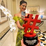 Aahana Kumra Instagram - Only in the darkness you can see the stars 🌟🌟 Thank you for the honour @filmfareme @rizwan.sajan @danubeproperties @aljanahi @aakankshanaval_aksn Photos by : @yasirstudios1986 #filmfaresocialnight #filmfareme . . . . #awardsnight #redcarpet #socialnight #socialmedia #influencer #actorlife #aahanakumra #danubeproperties #dubai #uae Palazzo Versace Dubai