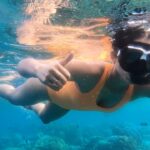 Aakanksha Singh Instagram - The ocean is like a big blue heart that connects all living creatures. We must protect it for the sake of our own survival~ Eugenie Clark #happyworldoceansday 🌊🐠🐬🌅🤿💙