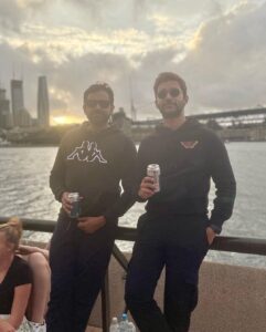Abijeet Duddala Instagram - Good times 🍻 

#newyear2023 #newyearseve #sydney #straya