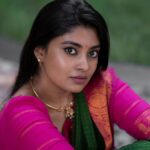 Ammu Abhirami Instagram - ✨விநாயகர் சதுர்த்தி வாழ்த்துக்கள்✨ 📸: @camcrowphotographi Saree: @studiovirupa Jewellery: @made_for_hers