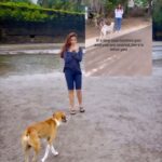 Anaika Soti Instagram - The dog did not watch her reel. I still got chased by doggo 🐕🥺😭