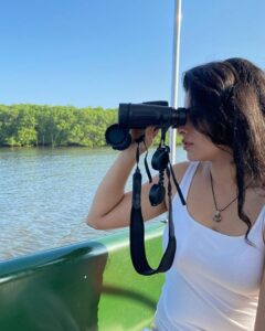 Anisha Victor Instagram - 🌳🪵🌴 
Of mangroves and birdwatching 🦅 #mangrove #salimAli #birdsanctuary #goa #boatride 🚤