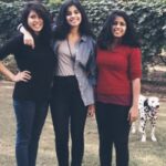 Anisha Victor Instagram - Happy Siblings Day 🐣🐣🐣 Growing up and moving to new places so often wasn’t easy and growing up especially with you two was even more annoying 😜 I’m just kidding! Not! Looove you two so much. 🌸 Miss our cutie Rocky 🐶 for not letting our parents nest empty and holding the fort like a good boy,when we flew away to other cities. Thank god @grushagracevictor is not in the country, else I’d be Killed Dead 🐥 after posting this. @dancing_vector can’t wait for you to come back to Mumbai soon 🐒 #siblingsDay #Sisters