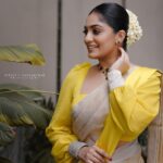 Arya Instagram - Just coz I love these ones ❤️🌸🌼 #vishu2023 Saree @kanchivaram.in Jewelry @ezerjewellery MUA @shoshank_makeup Styling @sabarinathk_ Pc @nithin_c_nandakumar