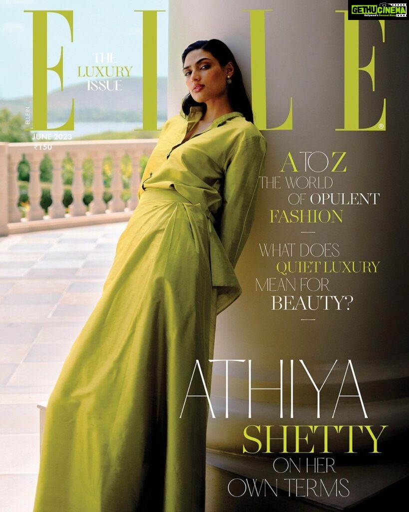 Athiya Shetty Instagram - #ELLECoverStar: @athiyashetty’s pace is unhurried, a metaphorical ellipsis trailing behind her sentences as we lapse into companionable silence whenever she is mulling a thought. It is this sense of deliberation for sifting through the superfluous that sets Shetty apart from her contemporaries. Tap the 🔗 in the bio to read the full interview. ___________________________________ Silk blouse, long wrap skirt, and tribales earrings all by @dior Location Courtesy: @rafflesudaipur ___________________________________ ELLE India Editor: @aineenizamiahmedi Photographer: @farhanhussain (@featartists) Fashion Editor: @zohacastelino (styling) Asst. Art Director: @juno_onajunket (cover design) Words: @thejoblessjourno Hair & Makeup: @miteshrajani (@featartists) Bookings Editor: @alizaafatmaa Assisted by: @komal_shetty_, @imjadechristina (styling), @nitutamang143 (hair and makeup), @pr1yalvrma (bookings) Production: @thecrewproduction ___________________________________ #AthiyaShetty #ELLEIndia #Celebrity #Bollywood #CoverStar Raffles Udaipur