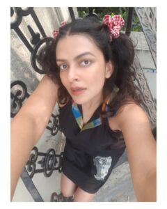 Bidita Bag Instagram - Wearing this beautiful little black Halter Neck Dress with an exclusive artwork by my dear friend @aninditaa_bose 😍❣️
Curated for the @145east
Photos by Daddy Bag
#littleblackdress #gamcha #artwork
#aninditaabose #145east