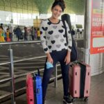 Bidita Bag Instagram - Shooting days are here again 🎬...living out of a suitcase...bare essentials and a guitar....onwards film schedule 😎🎸 #Airportlook ✈️🖤