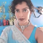 Bidita Bag Instagram - 😁💙 #sareelove #houseplants