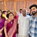 Dhanya Mary Varghese Instagram - So happy to be a part of your Birthday celebrations. Wish you a Happy Birthday @gokulam_gopalan_official sir. May God bless you with good health and happiness. #johnjacob #dhanyamaryvarghese #actors #birthdayevent #gokulam