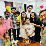 Dhanya Mary Varghese Instagram - It was such a blessed moment to celebrate our Johan’s birthday with all our loved ones. Thank God for all the blessings and happiness showered in our life. Thank you dears for being with us as a family. Thank you @jayakrishnan_kichujk for these nice clicks.❤️🙏 #johnjacob #dhanyamaryvarghese #actor #actress #lifewithjod #birthday #happybirthday #birthdaycelebration #happiness