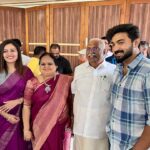 Dhanya Mary Varghese Instagram - So happy to be a part of your Birthday celebrations. Wish you a Happy Birthday @gokulam_gopalan_official sir. May God bless you with good health and happiness. #johnjacob #dhanyamaryvarghese #actors #birthdayevent #gokulam