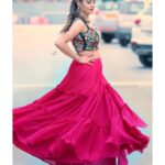 Diksha Panth Instagram - A girl should be like a butterfly🦋. Pretty to see🥰, hard to catch😈 Outfit : @arka_by_divya_kanigalupula PC @vysh_fotografy MUA @an.uradha3770 Annapurna Studios