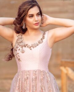 Diksha Panth Instagram - Its’s that heart of gold, & stardust soul that makes you beautiful♥️ 

PC 📸 @koolsoumo 
Outfit👗 @design.cottage 
MUA💄 @make_over_by_teju\ @makeupstories_by_sameera 
Shoot assisted by💡 @seshpakala 
BTS 🎥 @jaideepsonaphotography