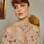 Elli AvrRam Instagram - She said, my advice is: Attempt the Impossible. So I did🌸✨ Magazine: @culturedwedding Managing Editor: @yadav_manjeet Business Head: @divyanijain1925 Photographer: @nikhilshenoyphoto Stylist: @juhi.ali Make-up & Hair: @mehrasilky Outfit: @paulmiandharsh Jewellery: @ghanshyamdaskotawala @ashishkotawala Ring: @shagnaofficial Location: @the.venya Co-ordinated by: @nadiiaamalik #elliavrram #yourstruly