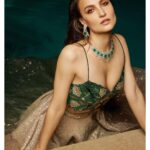 Elli AvrRam Instagram - Come join the Mermaidination if you’re not afraid of water🧜🏻‍♀️ Magazine: @culturedwedding Managing Editor: @yadav_manjeet Business Head: @divyanijain1925 Photographer: @nikhilshenoyphoto Stylist: @juhi.ali Make-up & Hair: @mehrasilky Outfit: @kalkifashion Jewellery: @ghanshyamdaskotawala @ashishkotawala Location: @the.venya Co-ordinated by: @nadiiaamalik #elliavrram #yourstruly #mermaid