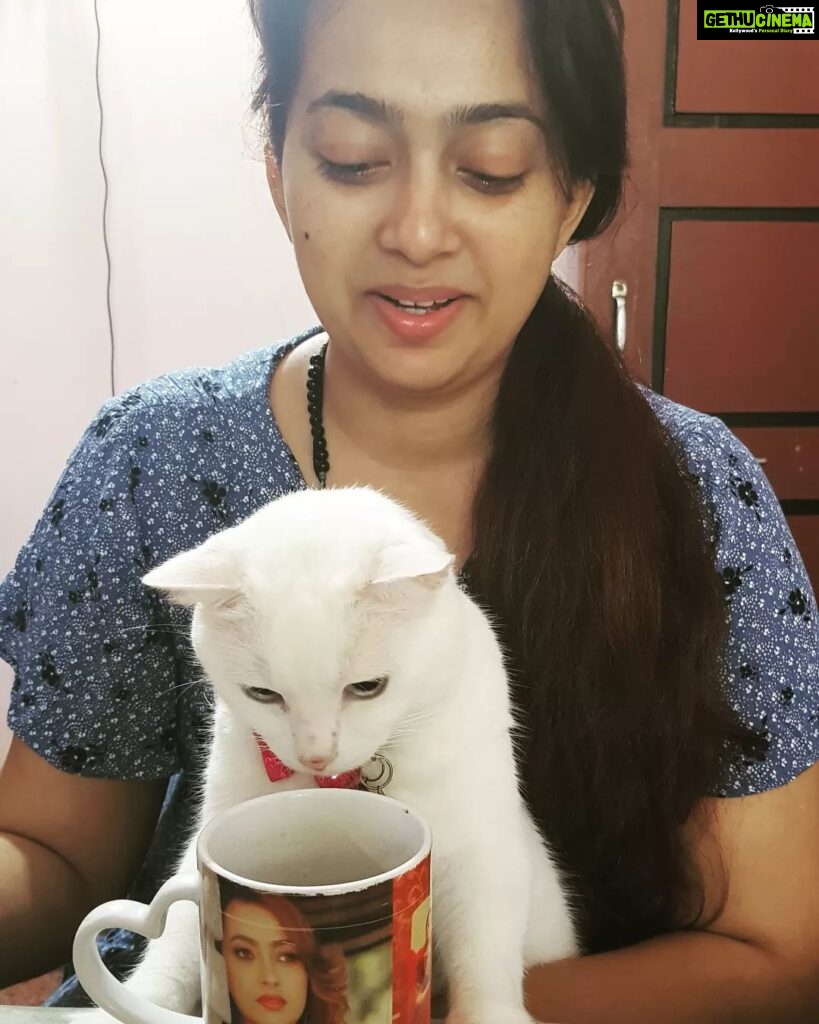 Ester Noronha Instagram - We just finished our Sunday breakfast with filter coffee!!! 😋🐱❤ Hope you all have a happy Sunday too! 🤗 God bless 🥰 PC : Mamma 🙈❤ #sundaybreakfast #filtercoffee #lazysunday #happysunday #fromustoyou #haveagreatday #Godbless #muchlove #okbye