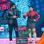 Farina Azad Instagram - இந்த Show-la ஏதோ இருக்கு-ya...!!!😉💯 Takkar Takkar | Every Sunday at 8.30pm. #RjVijay #Farina #TakkarTakkar #NewShow #ZeeTamil