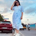 Gayathri Yuvraaj Instagram - Happiness is the secret to all beauty 🤗 Dress 👗 @fashion1atelier
