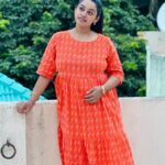 Gayathri Yuvraaj Instagram - “ Beauty is not in the face; beauty is a light in the heart !! ❤️ 🧡 dress @fashion_sa_boutique