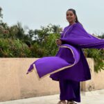 Gayathri Yuvraaj Instagram - 💜💜 👗 @_fabern