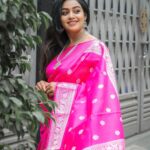 Gayathri Yuvraaj Instagram - 💕💕 MAUH : myself 🤗 Saree : @trendies_attire Hairstyle : @fjmakeover31 Shot by : @swetha22_photography