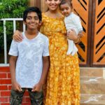 Gayathri Yuvraaj Instagram - With my magan 💕marumagan 😍😍 #tarunyuvaraj #paarthivRajamani ❤️❤️