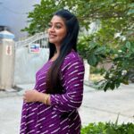 Gayathri Yuvraaj Instagram - 💜💜 @iniyas_maternitywears