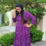 Gayathri Yuvraaj Instagram - 💜💜 @iniyas_maternitywears