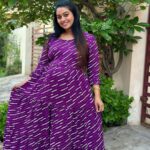 Gayathri Yuvraaj Instagram - 💜💜 @iniyas_maternitywears