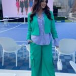 Harnaaz Kaur Sandhu Instagram - Go green!✨ @img_official @onlocationexp @nyfw @missuniverse Styled by @meemmap @wightelephant @pixiemarket New York City, N.Y.