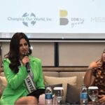Harnaaz Kaur Sandhu Instagram - No girl should start her periods without accurate education about periods and adequate sustainable sanitary products to manage her periods. No parent should feel ashamed to talk about periods with their adolescent children. While taking these words forward I got to meet with change makers in Jakarta, Indonesia to open up a powerful discussion about feminine hygiene and menstrual equity. @planindonesia implements MHM program interventions in 155 schools in Indonesia to help promote the normalcy of periods, and give menstrual equity access to young girls around the country. @missuniverse @ddbmudragroup @impactwayv @planindia Wearing @kiannaofficial