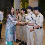 Hema Malini Instagram - I would like to congratulate the Ministry of Civil Aviation & DG BCAS for initiating the Aviation Security Culture Week across India with an endeavor to raise awareness on Aviation security with a commitment to make air travel safe for all. Thank you CISF and the entire team of Security professionals at Mumbai International Airport, for making our journey safe and secure. Remember, Security is everyone’s responsibility -  See it. Say it. Secure it. I would also like to thank CISF and Airline security staff who were assembled (20-30 staff) on my way, post security and I appreciate their efforts in making Air travel safe and secure at Mumbai Airport.@csmia_official for Mumbai Airport @MOCA for Ministry of Civil Aviation @moca_goi #securityculturalweek #mumbaiaviation #mumbaiinternationalairport