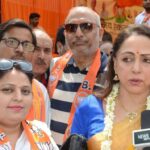 Hema Malini Instagram - Travelled from place to place covering all the wards for the local election campaign culminating in the election meeting for Mayor with Yogi ji in Mathura Vrindavan @myogi_adityanath @bjp4india @bjp4up #electioncampaign #mathuraelection