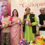Hema Malini Instagram - “Galloping Decades” was successfully launched at the Constitution Club yday. All the invitees came for the occasion and appreciated the event. #gallopingdecades #booklaunch #delhi #constitutionclubofindia
