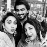 Jackky Bhagnani Instagram - Sabr ka fal meetha hota hai 😉 #Repopst @arjunkapoor Picture aadhi se zvaada done hai Director Saab too much fun hai Humari jodivan tan tana tan tan hai Title jald hi batane waale humare producer no 1 hai #TitleKyaHaiYaar @rakulpreet @bhumipednekar #MudassarAziz @deepshikhadeshmukh @vashubhagnani @pooja_ent
