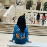 Janani Ashok Kumar Instagram - The Louvre, or the Louvre Museum, is a national art museum in Paris, France. A central landmark of the city, it is located on the Right Bank of the Seine in the city's 1st arrondissement and home to some of the most canonical works of Western art, including the Mona Lisa and the Venus de Milo. - One day won’t be sufficient to look at the magnificent work of arts all around this museum 🫠 Watch the space for some beautiful arts I captured 🙌🏼 - 📸: @madhumitha_sivasankar #louvremuseum #louvre #louvrepyramid #louvreparis #paris #parisfrance #love #travel #traveltheworld Louvre Museum Paris France