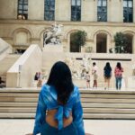 Janani Ashok Kumar Instagram - The Louvre, or the Louvre Museum, is a national art museum in Paris, France. A central landmark of the city, it is located on the Right Bank of the Seine in the city's 1st arrondissement and home to some of the most canonical works of Western art, including the Mona Lisa and the Venus de Milo. - One day won’t be sufficient to look at the magnificent work of arts all around this museum 🫠 Watch the space for some beautiful arts I captured 🙌🏼 - 📸: @madhumitha_sivasankar #louvremuseum #louvre #louvrepyramid #louvreparis #paris #parisfrance #love #travel #traveltheworld Louvre Museum Paris France