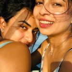 Janani Ashok Kumar Instagram - All we needed is the beach & the sun to make such beautiful memories 🫠 Of course the right people to be with @bavithraofficial 🤗🙌🏼💯 #beachgirls #sunkissed #messyhair #dontcare #yatch #highonmusic #naturelovers #bioluminescence #coralreef #memoriesforlife #maldives #island #milaidhoo Milaidhoo Island, Maldives