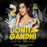 Jonita Gandhi Instagram - HYDERABAD!!! Catch Jonita Gandhi performing live on 22nd July, 2023 at Hitex Exhibition Grounds, Hyderabad. Book your tickets now on BookMyShow and Insider.in For table reservations: +91 8977516124, +91 8977516125 @noizzentertainment_india @livealive.art @evoke_highlife @fatangel.in #JonitaGandhiLive #JonitaGandhiConcert #JonitaLiveInHyderabad #JonitaGandhiTour #HitexConcert #LiveMusicHyderabad #MusicFestivalHyderabad #TamilMusicHyderabad #BollywoodMusicHyderabad #HyderabadConcerts #MusicLoversHyderabad #LivePerformance #JonitaGandhiFans #ConcertExperience #musicnighthyderabad