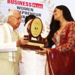 Karthika Nair Instagram - Humbled and blessed. Thank you to the respected Governor of Kerala for bestowing this special honour . Thank you, Business plus for organizing the most memorable evening with talented and inspiring people from various fields. #empoweredwomenempowerwomen